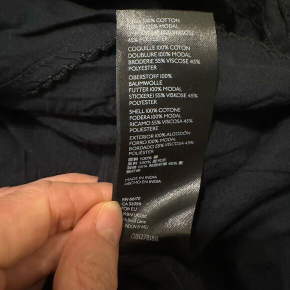 Anthropologie Felicity Embroidered Maxi Dress Women’s Size Small Black/Ivory - Picture 12 of 14